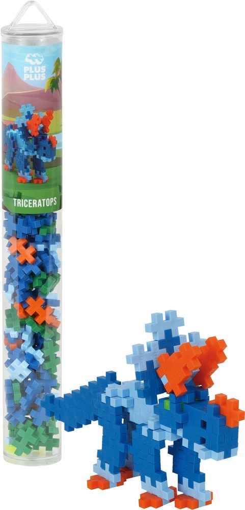 Plus-Plus Tube Triceratops: 100 stuks (4094)