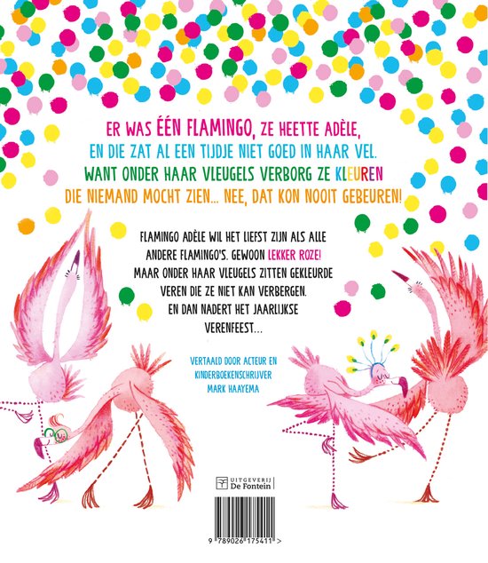 Prentenboek: De regenboogflamingo 3+