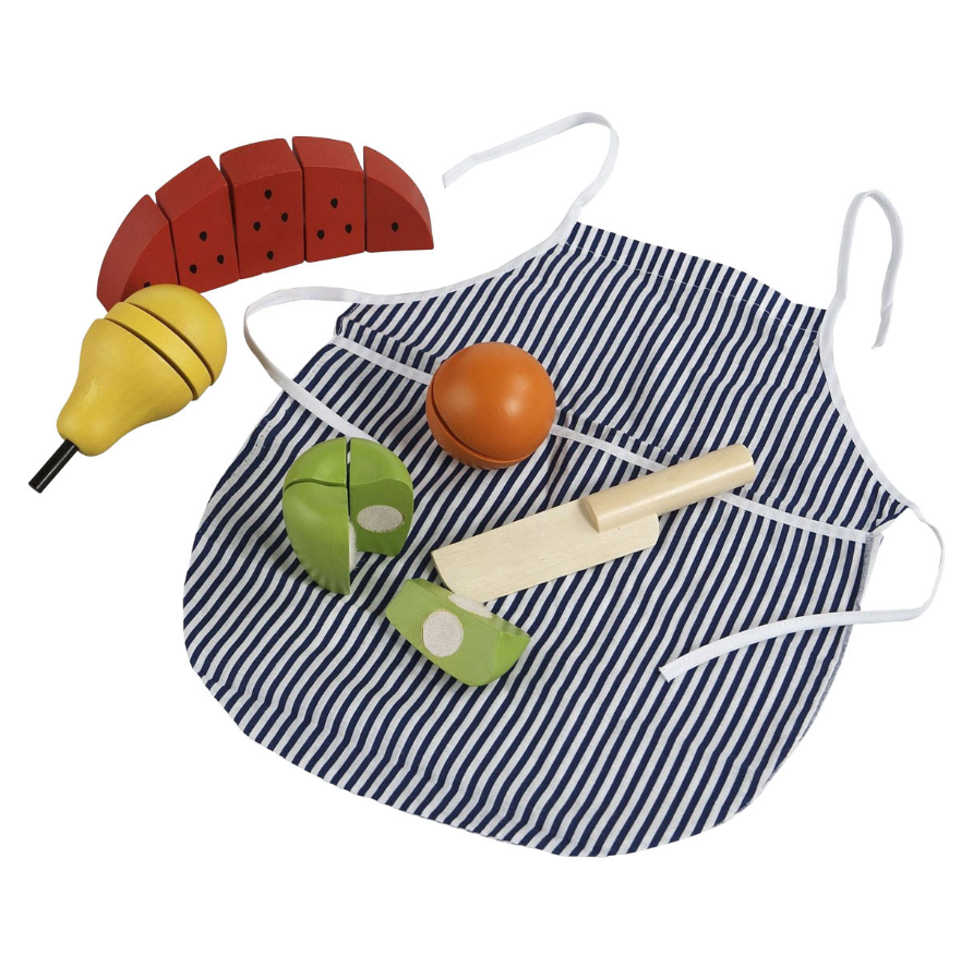 Primi Passi - Houten Snijfruit Set met Schort