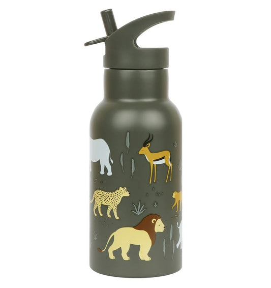 A Little lovely Company RVS Drinkfles Savanna