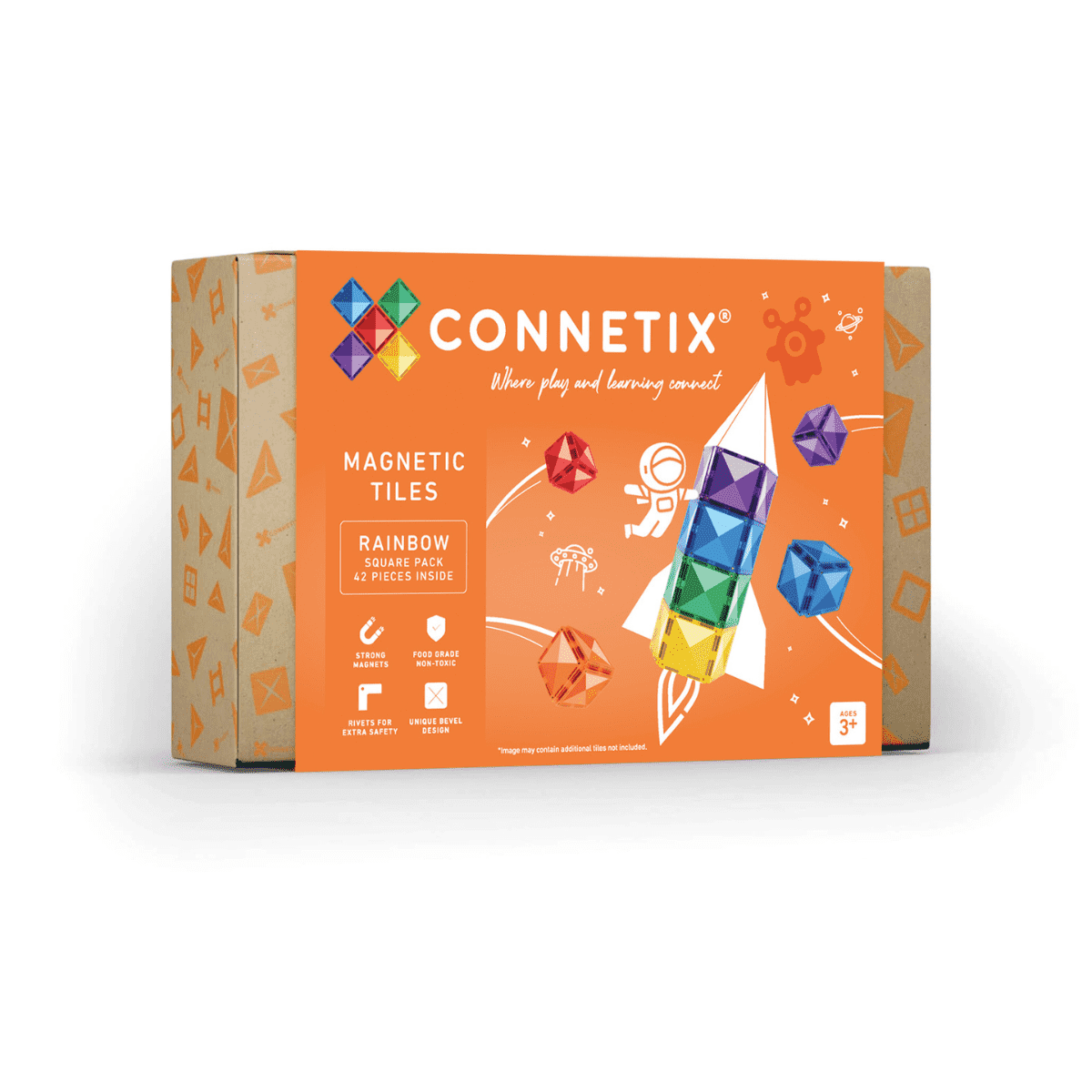 Connetix Rainbow Square Pack 42 st