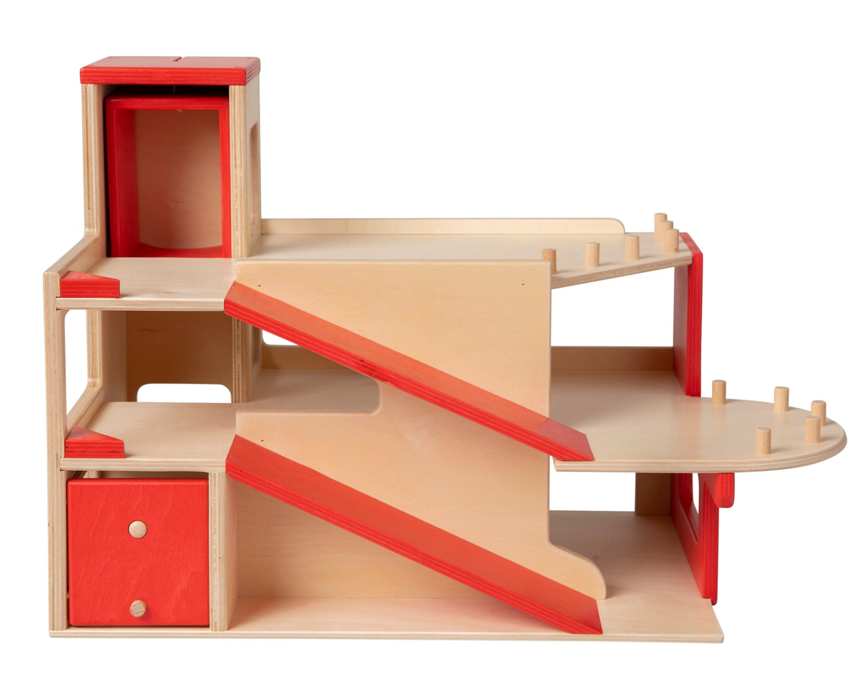 Houten Garage met lift Van Dijk Toys