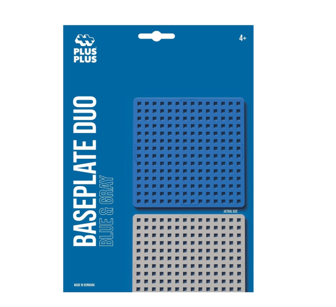 Plus-Plus Bouwplaat blauw/grijs -  2 stuks (3840)