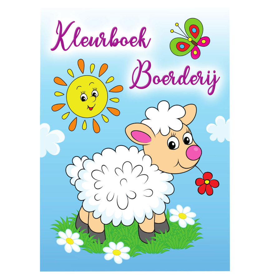 Kleurboek Boerderij, 96 pagina's