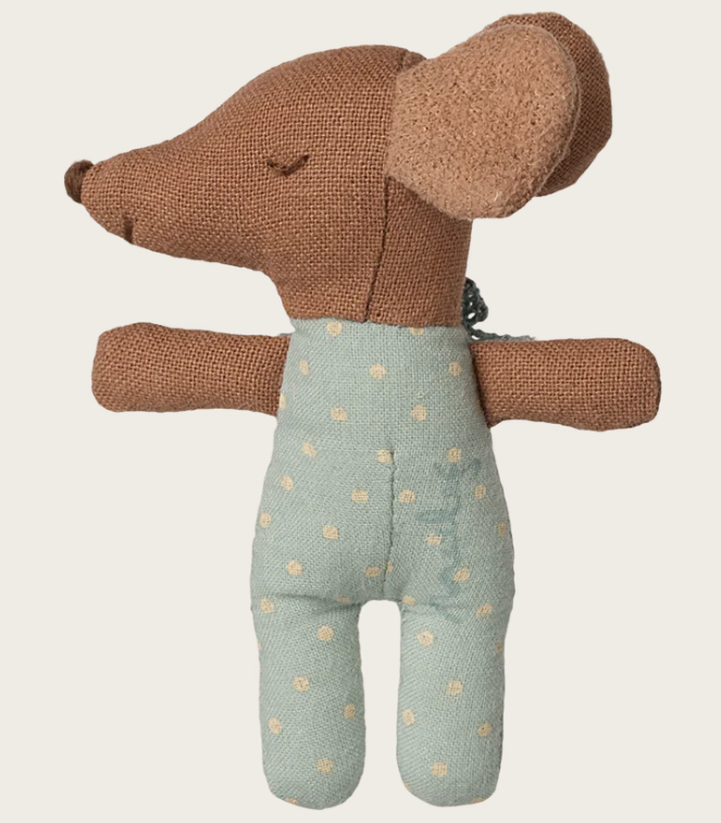 Maileg babymuisje in luciferdoosje - Blauw