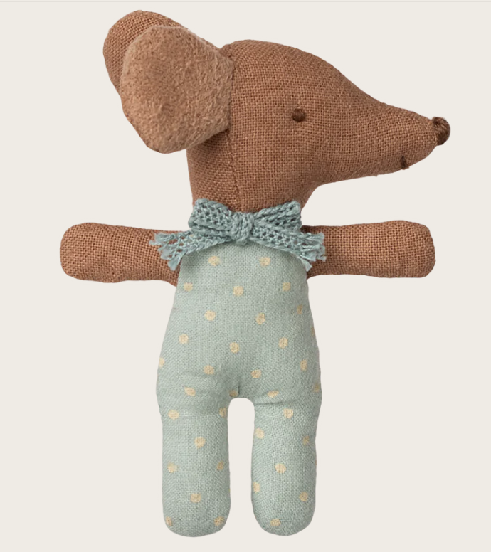 Maileg babymuisje in luciferdoosje - Blauw