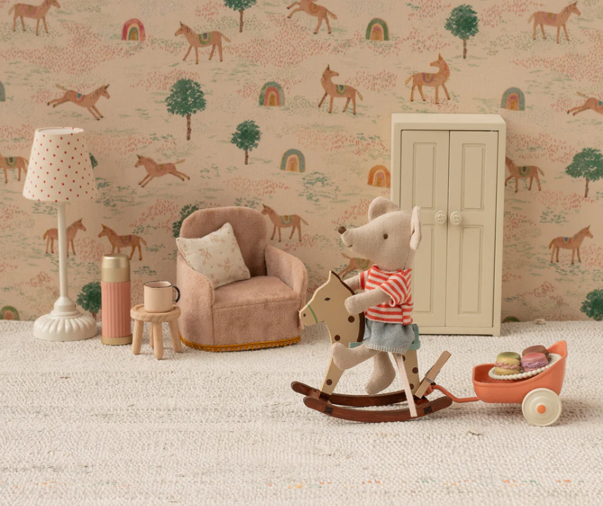 Maileg Rocking horse/ Schommelpaard Mouse - Spotted