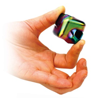 Metalen fidget cube – Draaikubus
