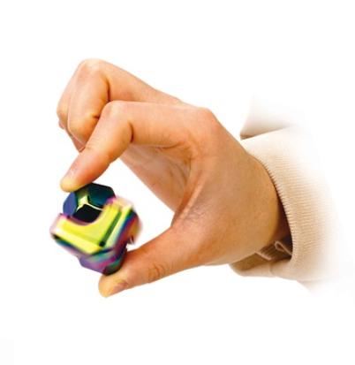 Metalen fidget cube – Draaikubus