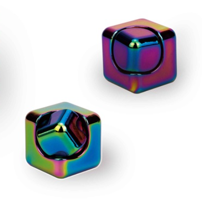 Metalen fidget cube – Draaikubus