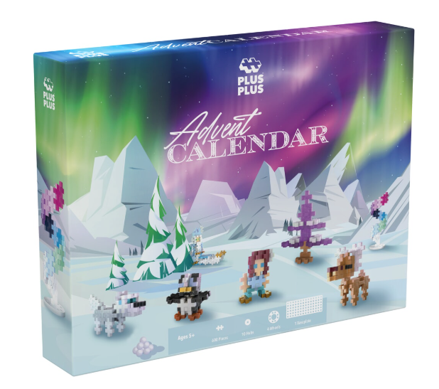 Plus-Plus Advent Calendar - Santa's Northern Lights Adventure (4337)