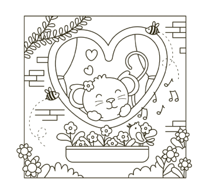 Cosy love - kaartenbox 12 kaarten