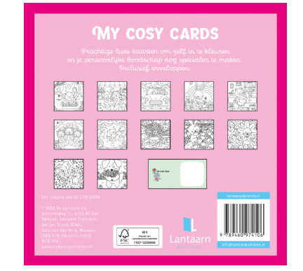 Cosy love - kaartenbox 12 kaarten