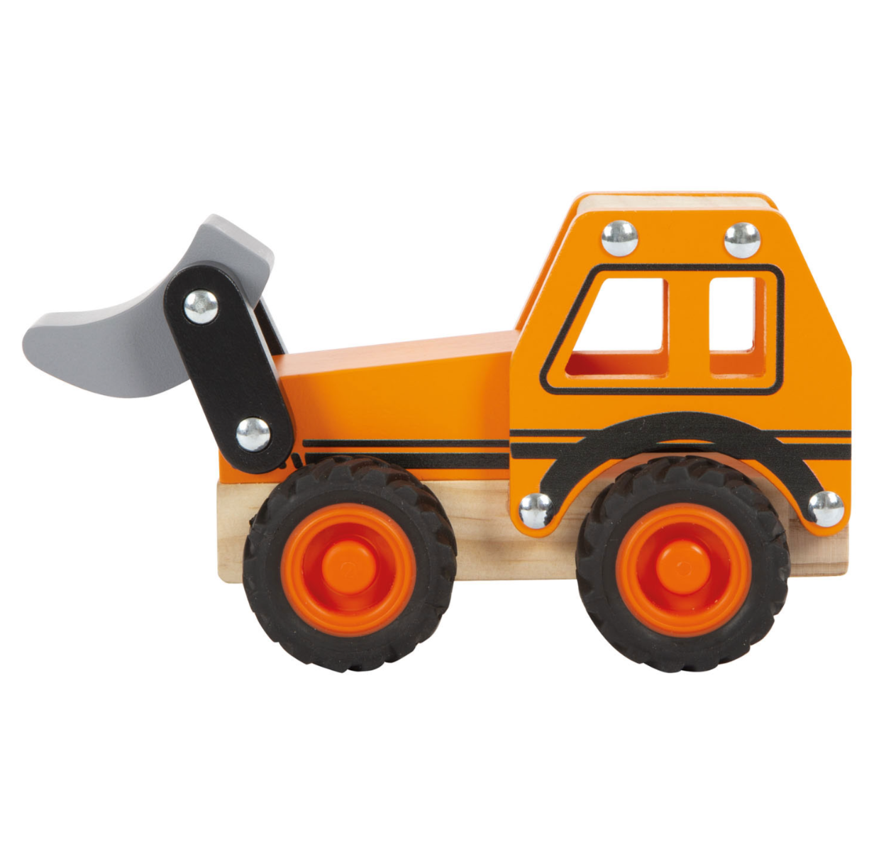 Small Foot - Houten Bulldozer Oranje