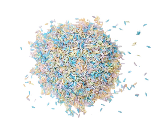 Sensory Fun Speelrijst 850 gram Pastel Mix - sensomotorisch