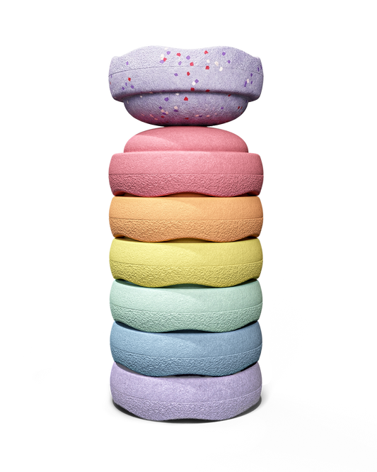 MINI Stapelstein Winter Special Mini rainbow pastel 6+1