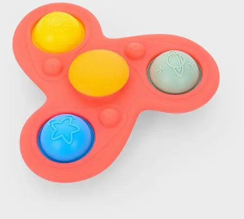 Tickit SiliSoft Jumbo Spinner - Regenboog - Vanaf 0 maanden