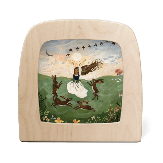 Toverlux Tijana Draws -Dancing with Hares Silhouette Seizoensplaat