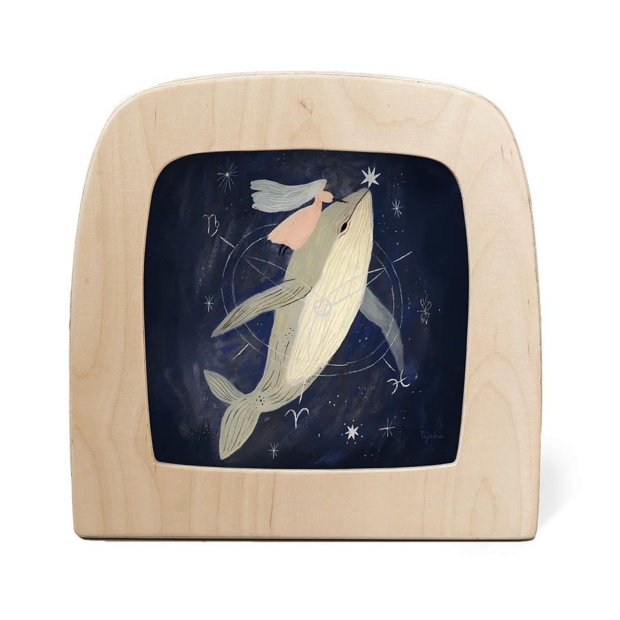 Toverlux Tijana Draws - Whale Silhouette Seizoensplaat