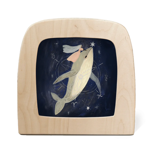 Toverlux Tijana Draws - Whale Silhouette Seizoensplaat