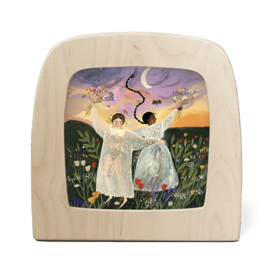Toverlux Tijana Draws - Wild Flowers Silhouette Seizoensplaat