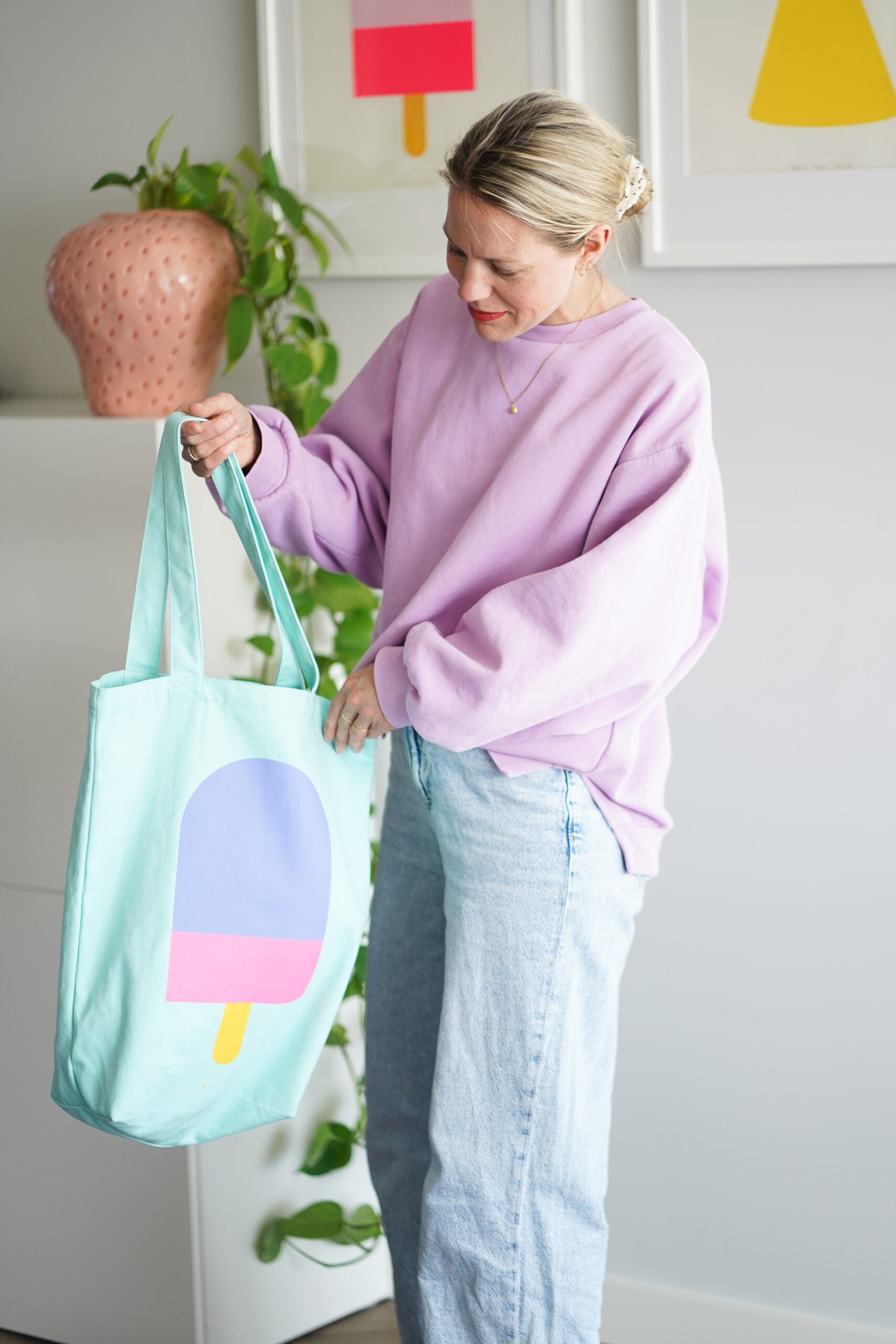 ENGELpunt - Tote bag Mint Sparkle