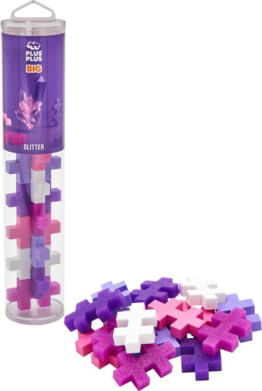 Plus-Plus BIG – Glitter Colormix (15 stuks)