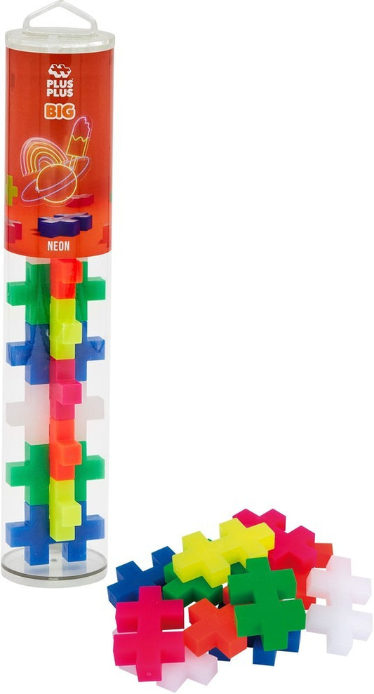 Plus-Plus BIG – Neon Colormix (15 stuks)