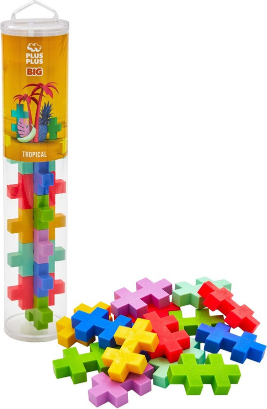 Plus-Plus BIG – Tropical Mix (15 stuks)