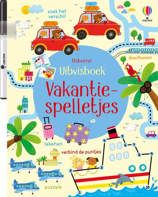 Vakantiespelletjes uitwisboekje