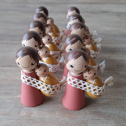 Atelier Nouk - handbeschilderde moeder & kind