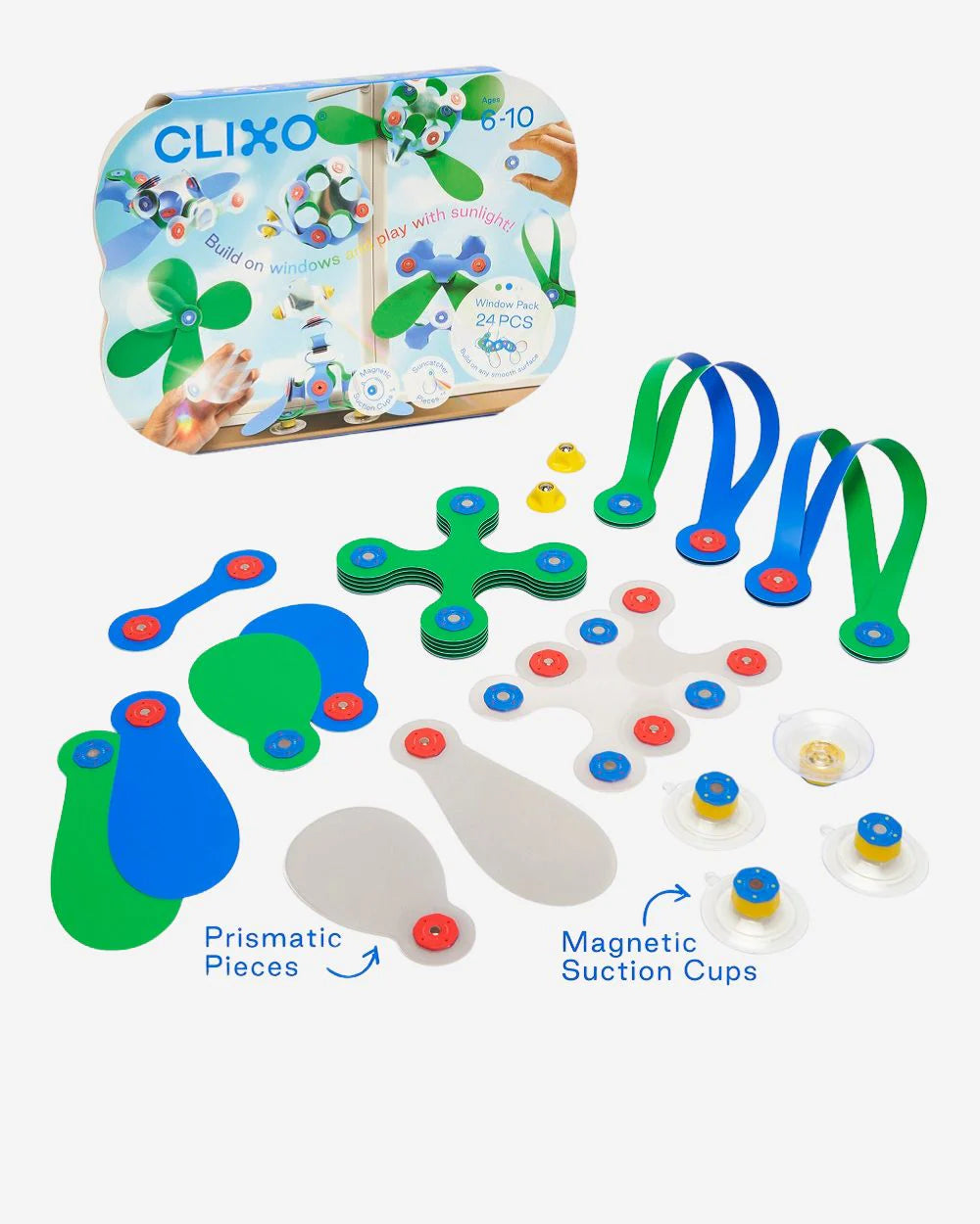 Clixo Window Pack Magnetisch Bouwset 24 stuks