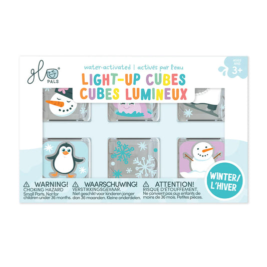 Glo Pals Winter Light-Up Cubes 6-pack - NEW