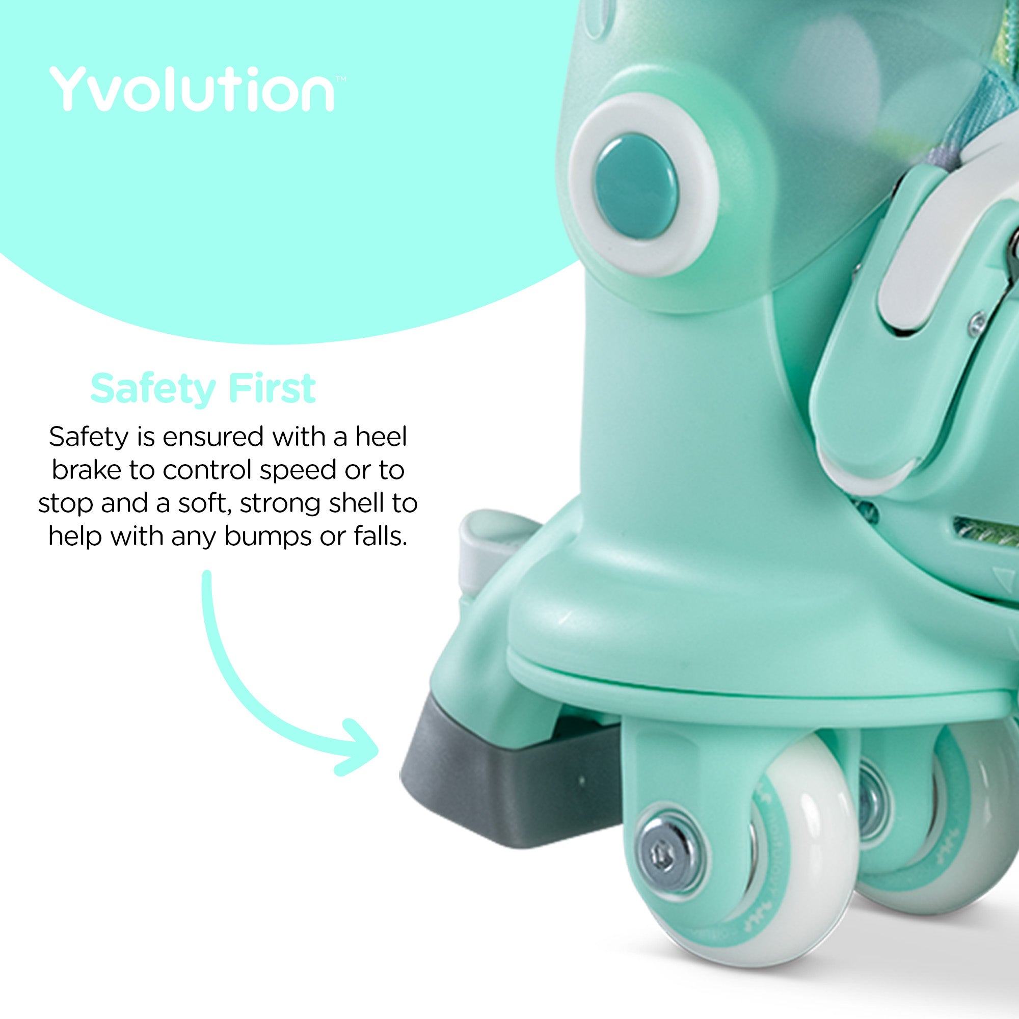 Yvolution – Twista Skates – Groen (29-33)