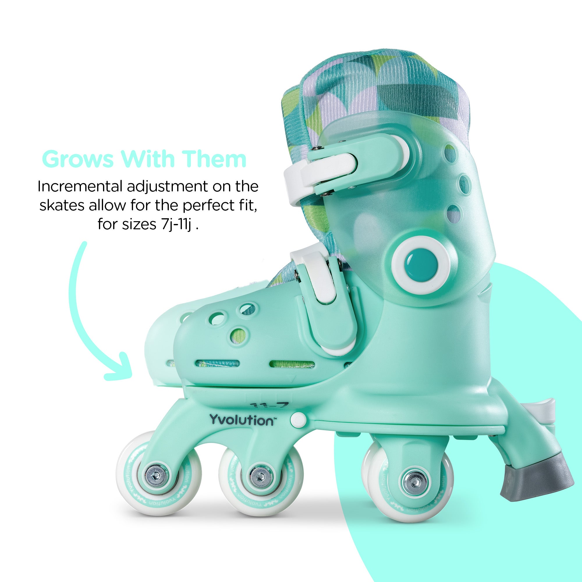 Yvolution – Twista Skates – Groen (29-33)