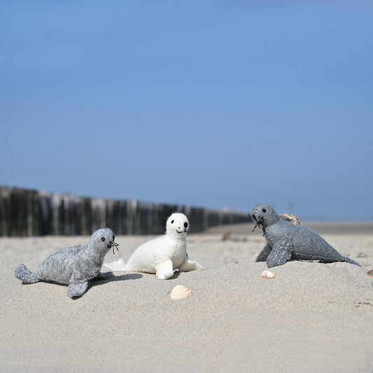 Sjaal Met Verhaal - Zeehond van vilt