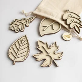 Studio de Rijk Speeltray miniset - Bladeren leren (set van 5)