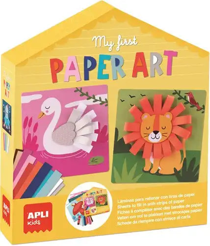 APLI - Mijn eerste papier kunst (6 kaarten en papier en lijm)