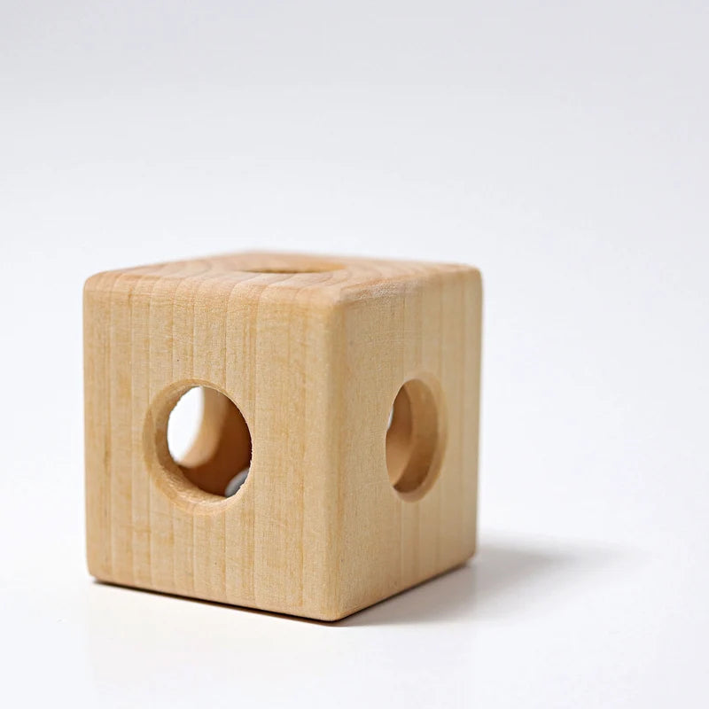 Grimm's Baby houten Kubus met bel (08070)