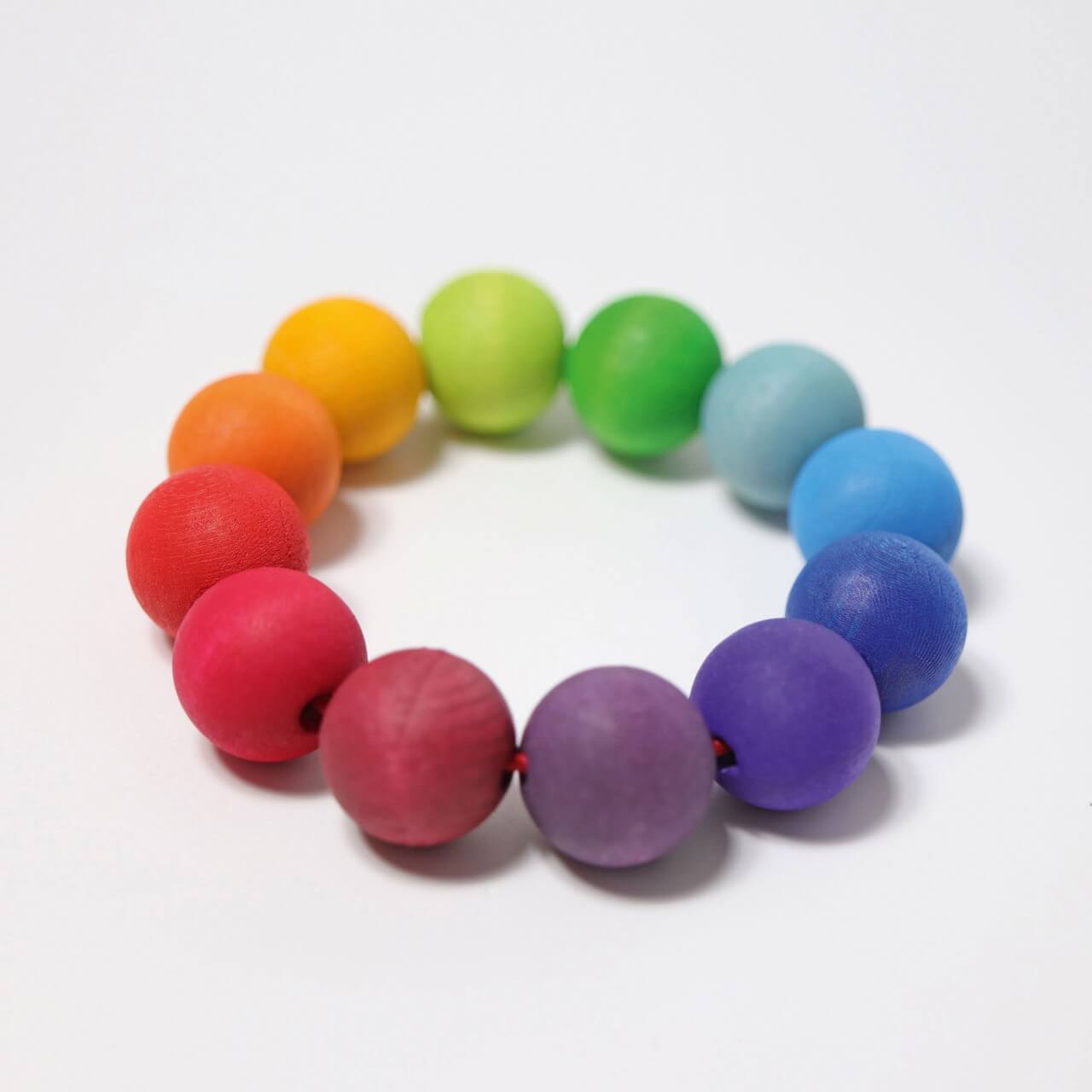 Grimm's Baby Rammelaar Rainbow Bead Ring  08110