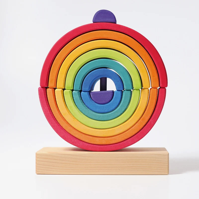 Grimm's Houten dubbele Regenboog Stapeltoren (11200)