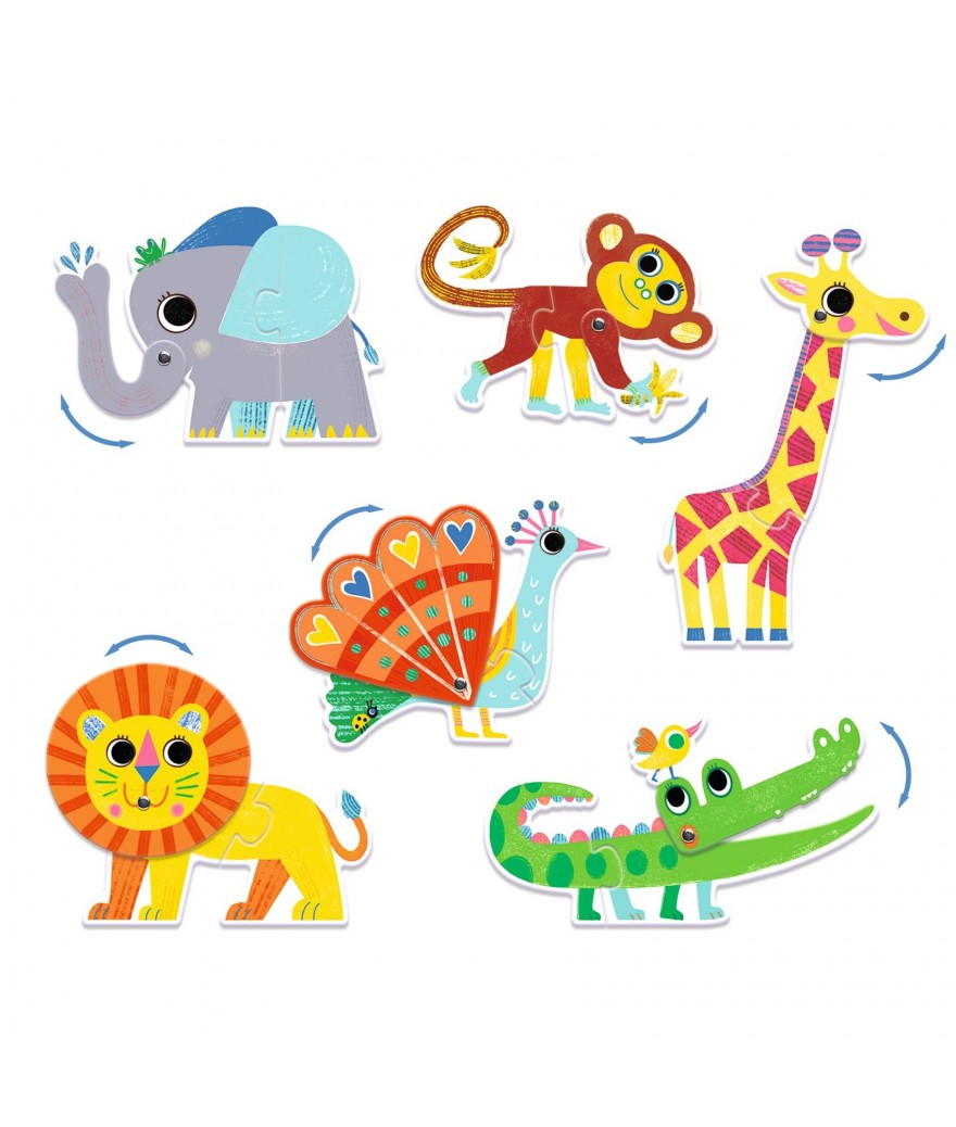 Djeco Puzzel duo - Wildernis Dieren > 2 jaar