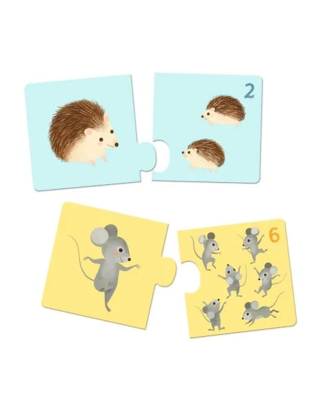 Djeco Puzzel duo - Baby dieren > 2 jaar
