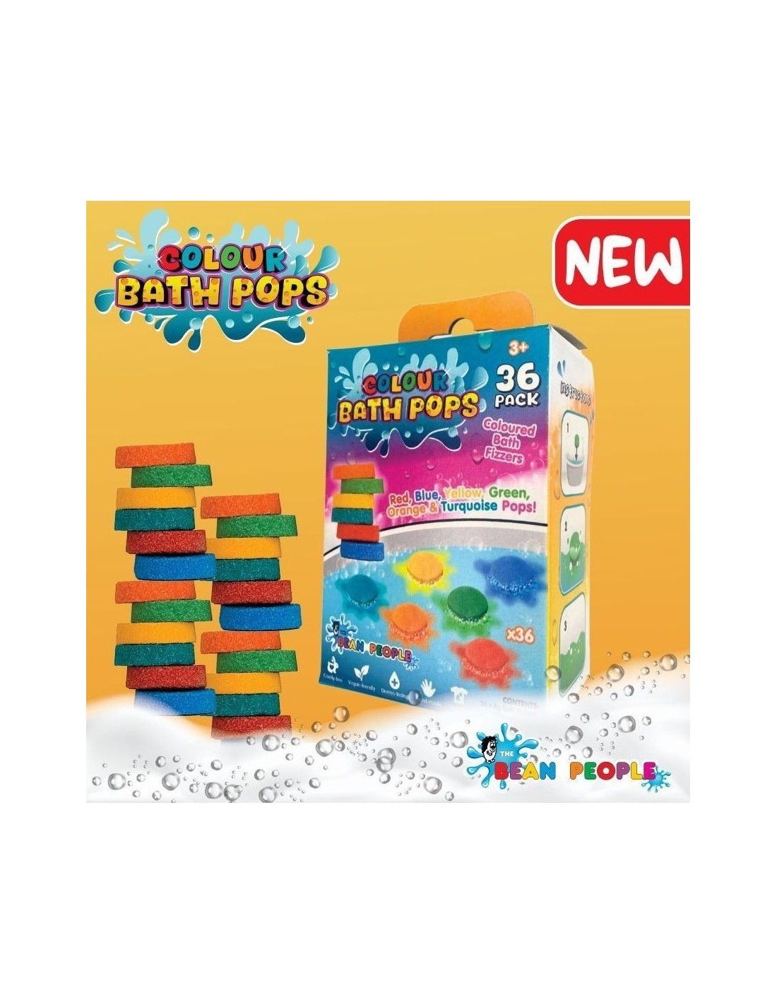 Bath Beans Colour Pops 36-Pack