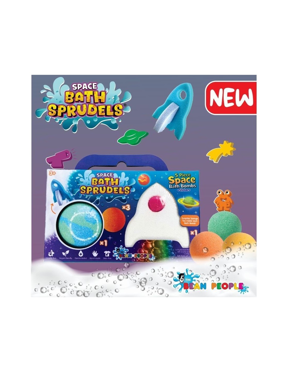 Bath Beans Space Bath Bomb 5 Pack