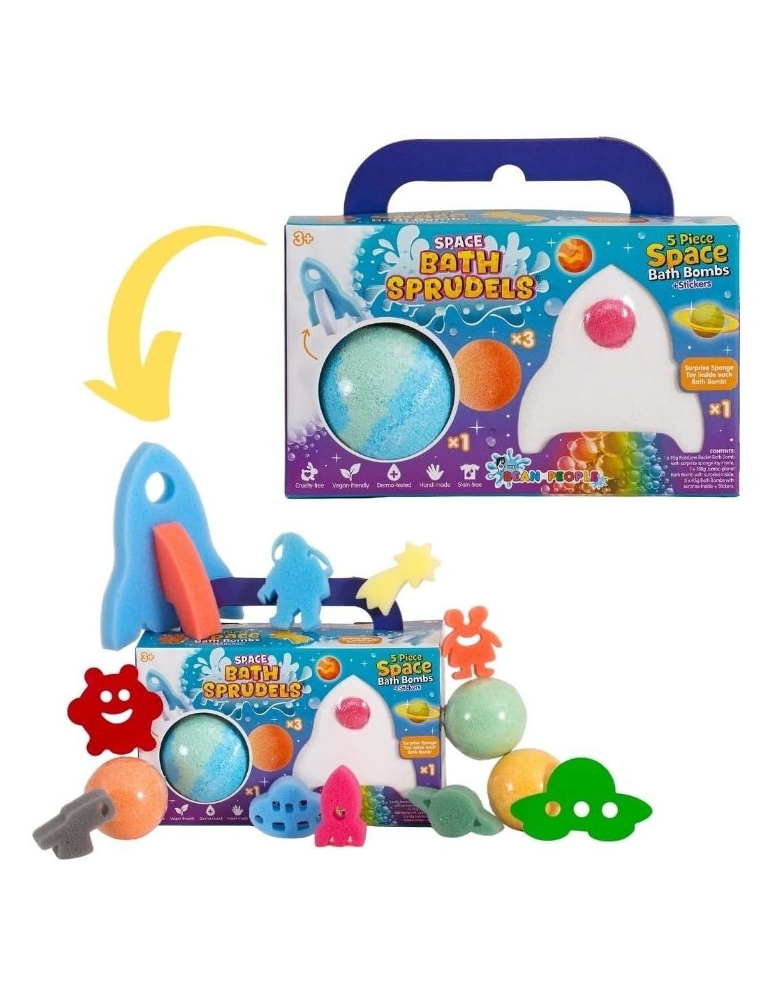 Bath Beans Space Bath Bomb 5 Pack