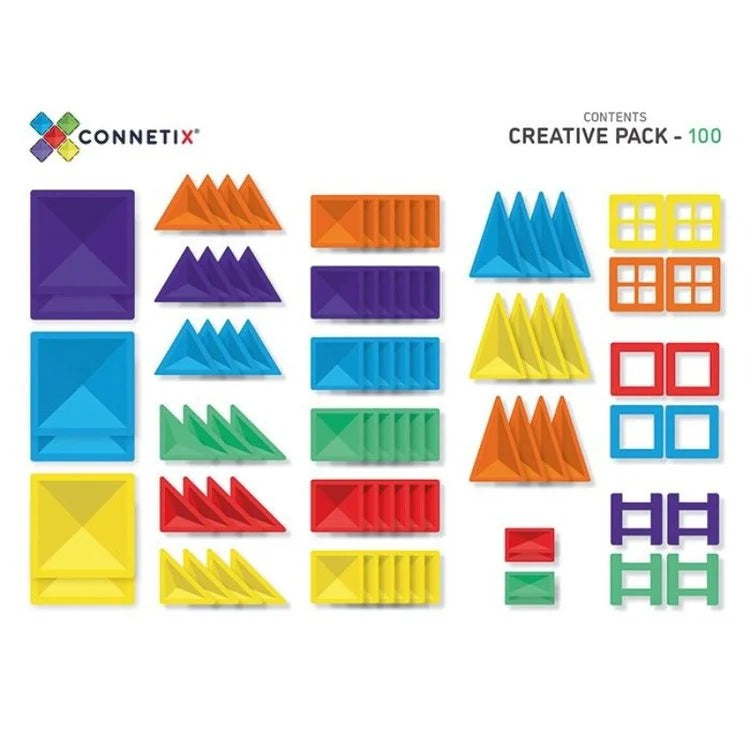 Connetix Creative Pack Rainbow 102 stuks