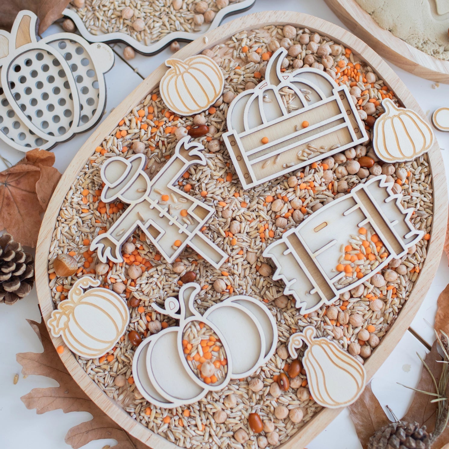 Studio de Rijk Speeltray miniset - Pompoenveldje