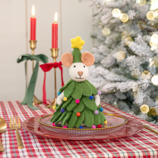Sjaal met Verhaal Muis Kerstboom
