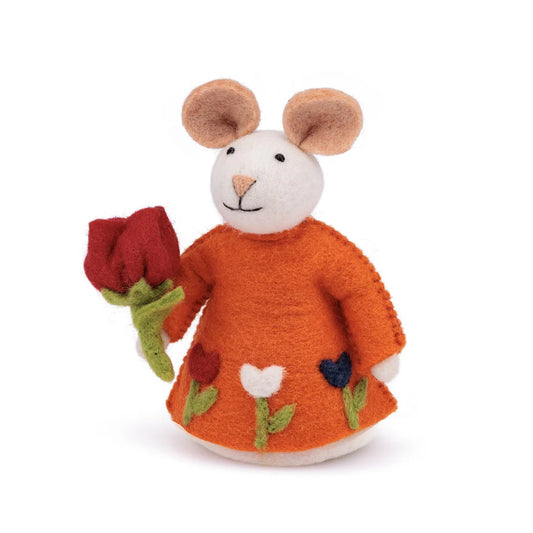 Sjaal met Verhaal Decoratie Muis met Tulp Holland